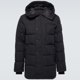 fashion designer Canada Goose Carson quilted down parka in black