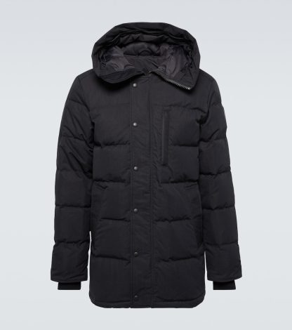 fashion designer Canada Goose Carson quilted down parka in black