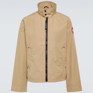 fashion designer Canada Goose Rosedale jacket in beige