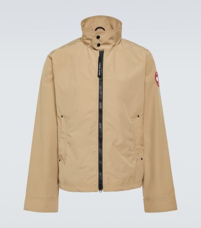 fashion designer Canada Goose Rosedale jacket in beige