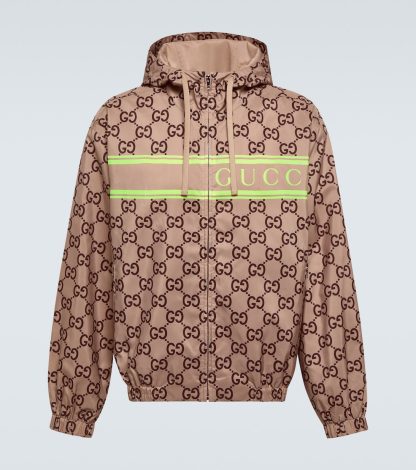 fashion designer Gucci GG printed hoodie in multicoloured