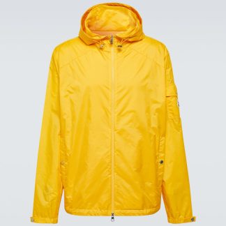 fashion designer Moncler Etiache raincoat in yellow