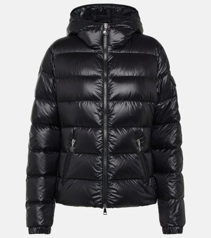 fashion designer Moncler Gles quilted down jacket in black