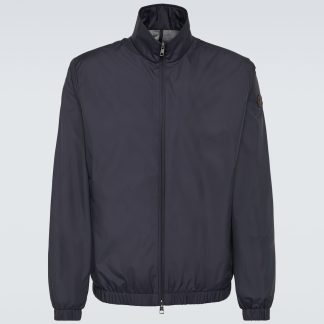 fashion designer Moncler Meidassa blouson jacket in blue