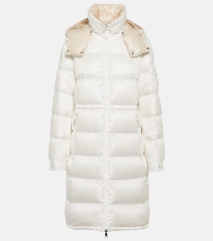 fashion designer Moncler Meillon down coat in white