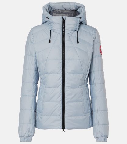 fashion luxury Canada Goose Abbott logo down jacket in blue