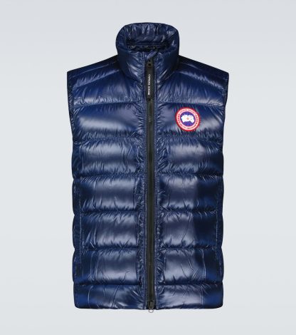 fashion luxury Canada Goose Crofton nylon vest in blue