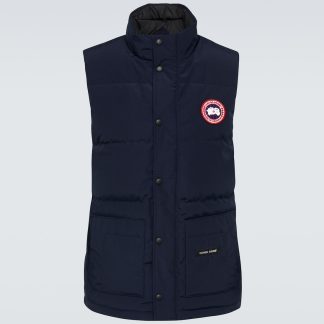 fashion luxury Canada Goose Freestyle Crew padded vest in blue