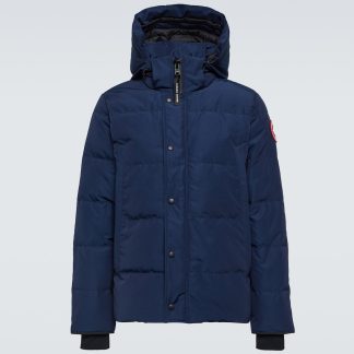 fashion luxury Canada Goose Wyndham down parka in blue