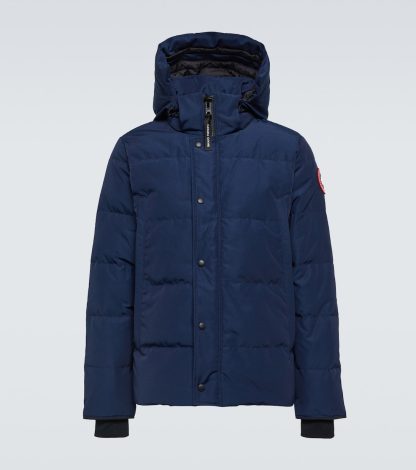 fashion luxury Canada Goose Wyndham down parka in blue