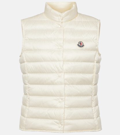 fashion luxury Moncler Liane down vest  in white