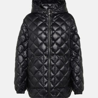 fashion luxury Moncler Logo down jacket in black