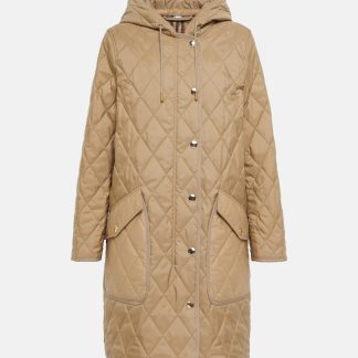 high quality designer Burberry Quilted parka in beige