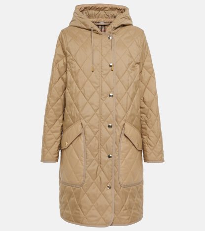 high quality designer Burberry Quilted parka in beige