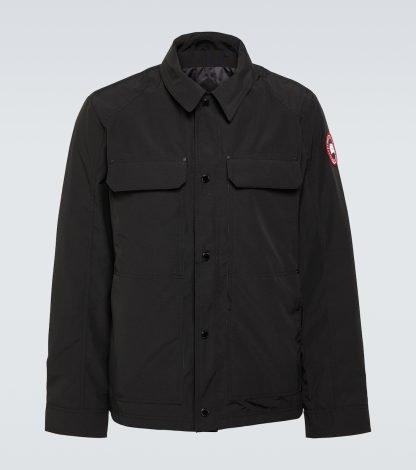 high quality designer Canada Goose Burnaby Chore utility jacket in black