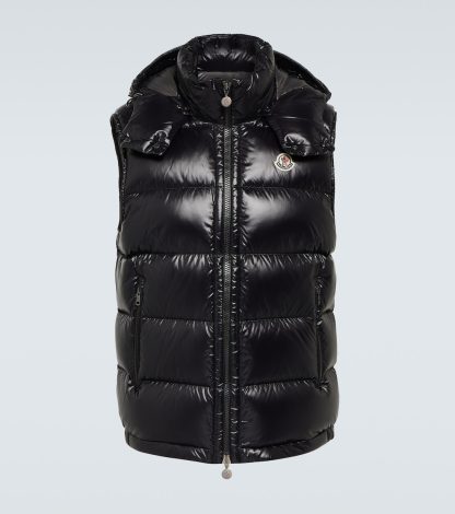 high quality designer Moncler Down vest in black