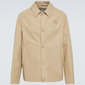 high quality luxury Burberry EKD cotton-blend jacket in beige