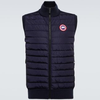 high quality luxury Canada Goose Crofton nylon vest in blue