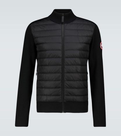 high quality luxury Canada Goose HyBridge knitted jacket in black