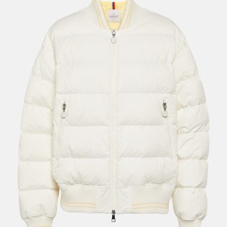 high quality luxury Moncler Argo down bomber jacket in white