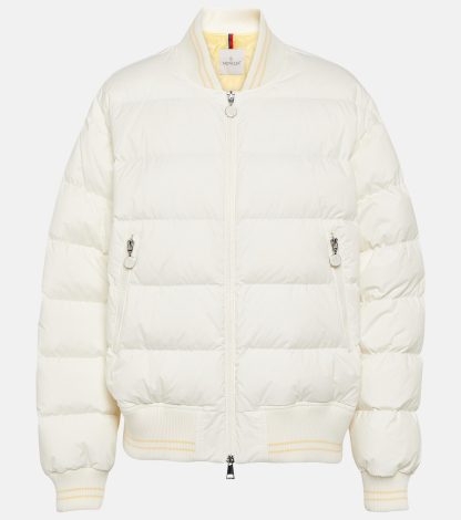 high quality luxury Moncler Argo down bomber jacket in white