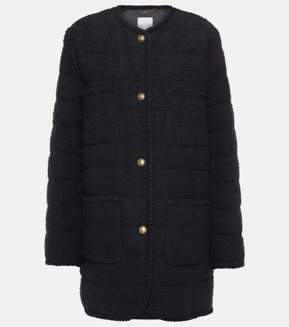 high quality luxury Moncler Epafo cotton-blend down jacket in black