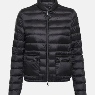 high quality luxury Moncler Lans quilted down jacket in black