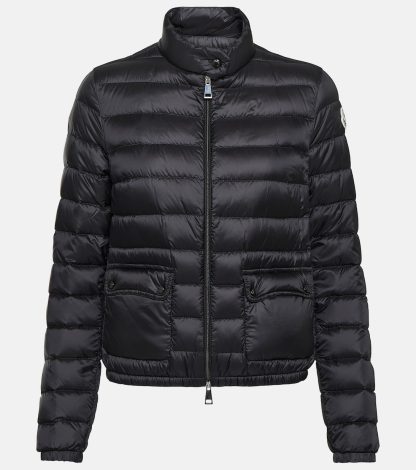 high quality luxury Moncler Lans quilted down jacket in black