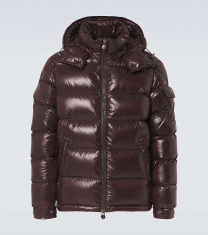 high quality luxury Moncler Maya down jacket in brown