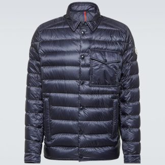 high quality luxury Moncler Tenibres quilted down jacket in blue