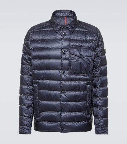 high quality luxury Moncler Tenibres quilted down jacket in blue