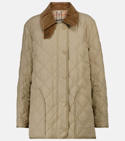 hot sale designer Burberry Quilted jacket in beige