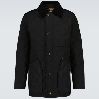 hot sale designer Burberry Quilted jacket in black