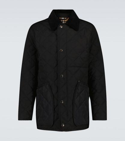 hot sale designer Burberry Quilted jacket in black