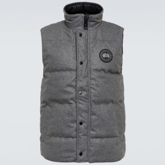 hot sale designer Canada Goose Garson wool-blend vest in grey