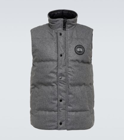 hot sale designer Canada Goose Garson wool-blend vest in grey