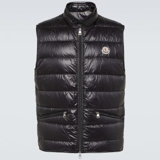 hot sale designer Moncler Gui quilted down vest in black