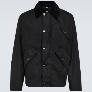 hot sale luxury Burberry Cotton canvas jacket in black