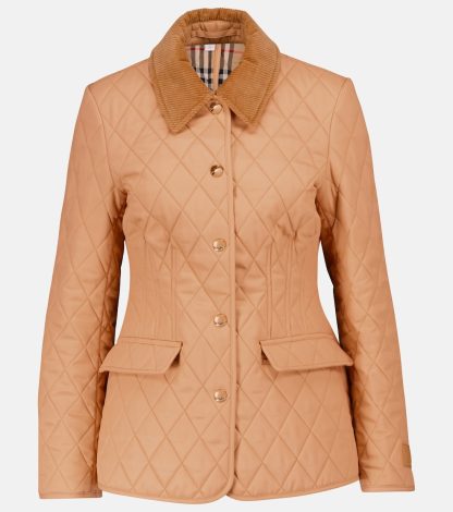 hot sale luxury Burberry Quilted jacket in beige