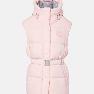 hot sale luxury Canada Goose Rayla belted down vest in pink