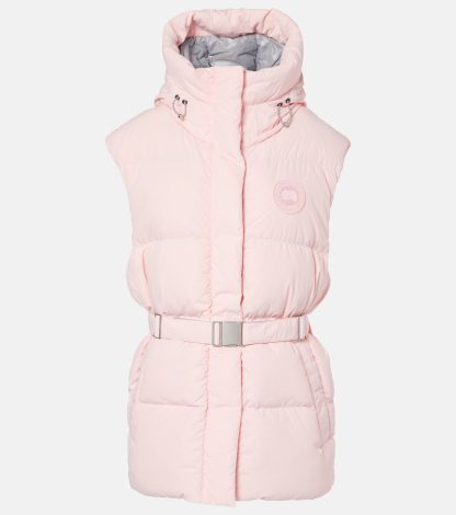 hot sale luxury Canada Goose Rayla belted down vest in pink