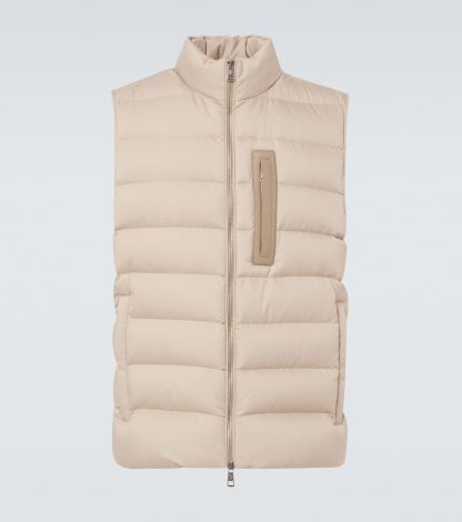 hot sale luxury Moncler Giaf down vest  in beige