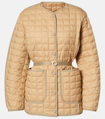 replica designer Moncler Alleuze quilted down jacket in beige