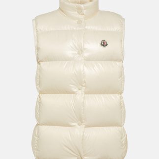 replica designer Moncler Badia down vest in white