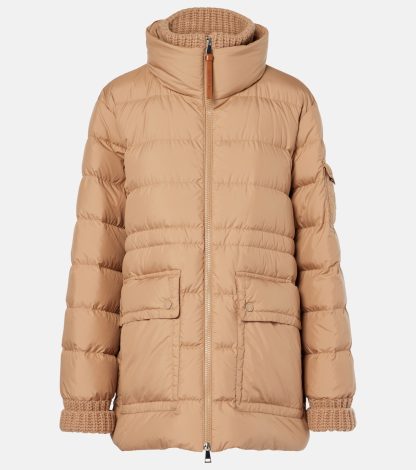 replica designer Moncler Baux down jacket in brown