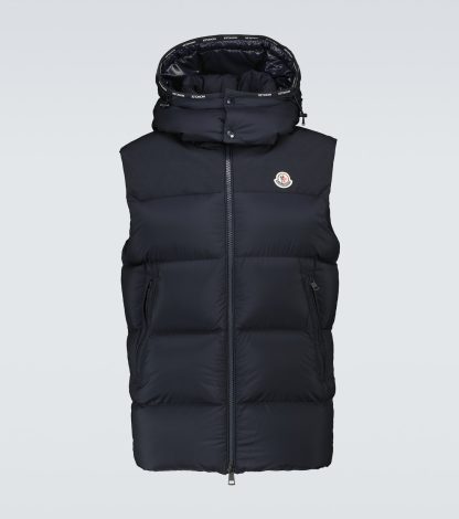 replica designer Moncler Maben down-padded gilet in blue