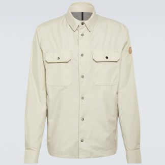 replica designer Moncler Piz overshirt in white