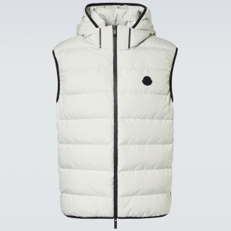 replica designer Moncler Valmasque down vest in grey