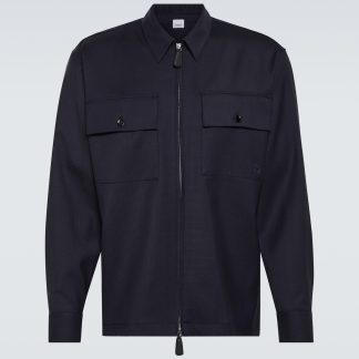 replica luxury Burberry EKD wool jacket in blue