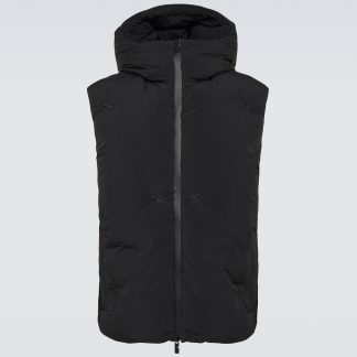 replica luxury Burberry Logo down vest in black